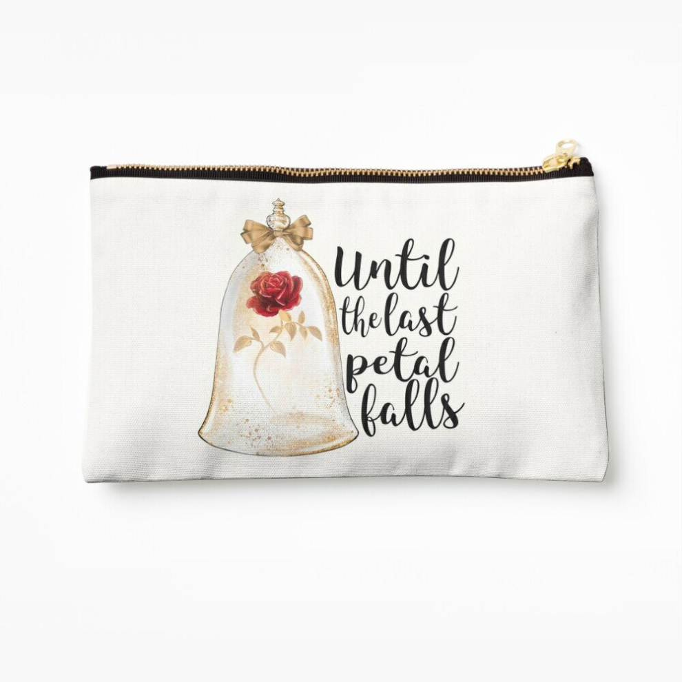 Whibos Makeup Bag Until The Last Petal Falls Cosmetic Organizer Tyvek Paper Bags Zipper Pouch