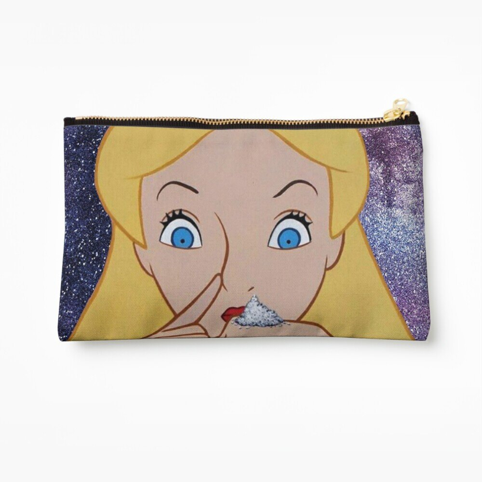 Whibos Makeup Bag Alice Going To Wonderland Cosmetic Organizer Tyvek Paper Bags Zipper Pouch