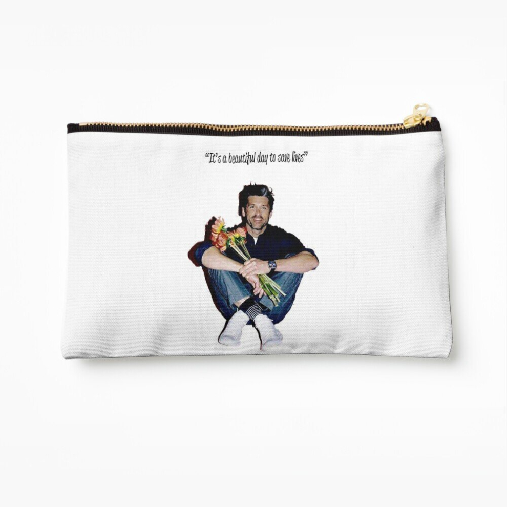 Whibos Makeup Bag Patrick Dempsey Cosmetic Organizer Tyvek Paper Bags Zipper Pouch
