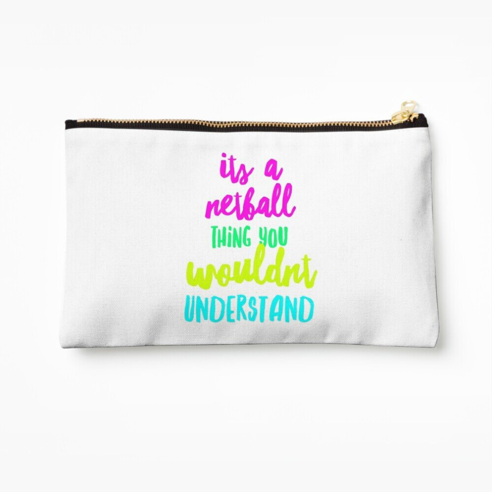 Whibos Makeup Bag Its A Netball Thing Cosmetic Organizer Tyvek Paper Bags Zipper Pouch