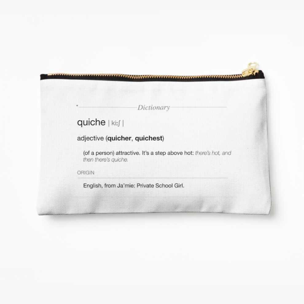 Whibos Makeup Bag Ja'mie King: Quiche Definition Cosmetic Organizer Tyvek Paper Bags Zipper Pouch
