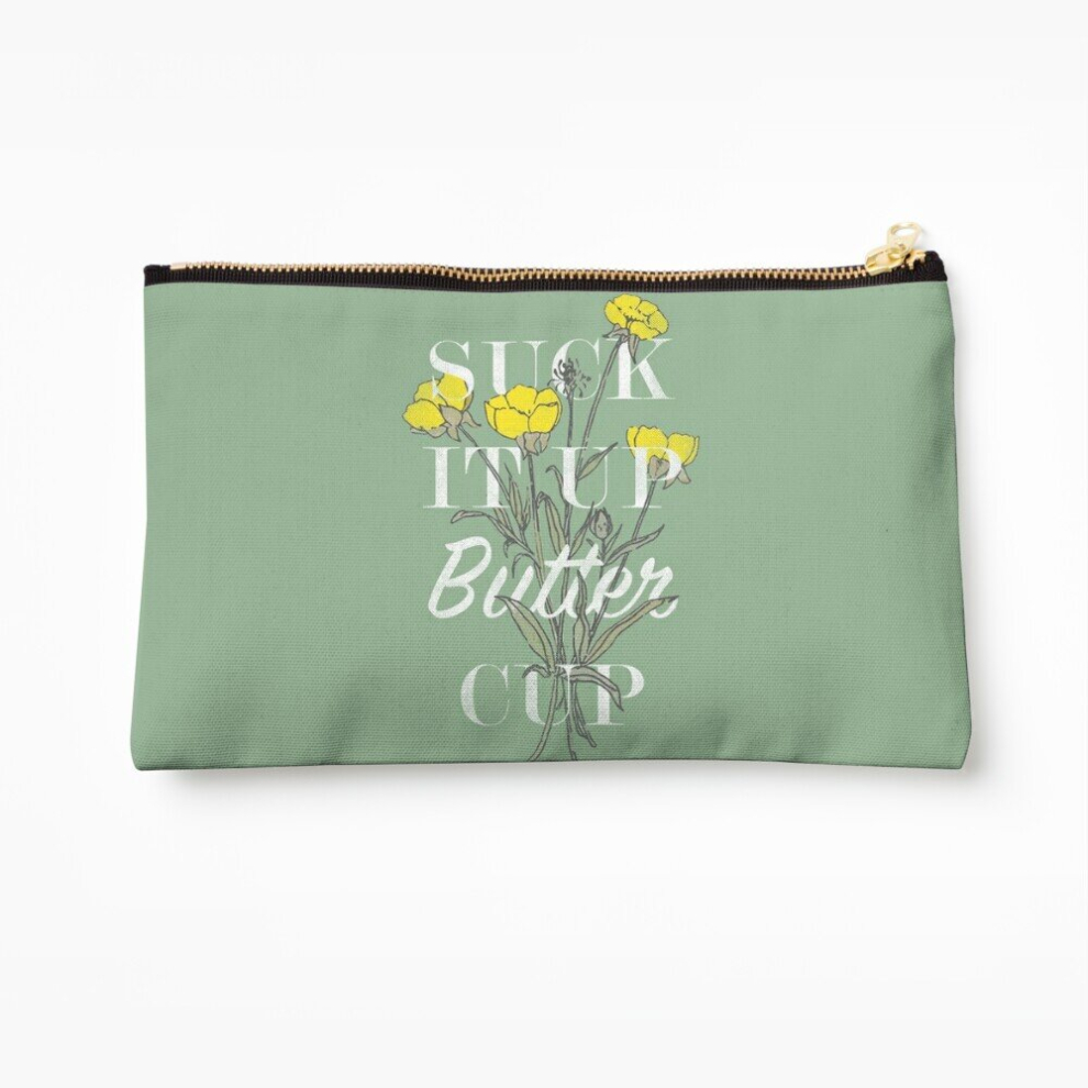 Whibos Makeup Bag Suck It Up Buttercup Cosmetic Organizer Tyvek Paper Bags Zipper Pouch