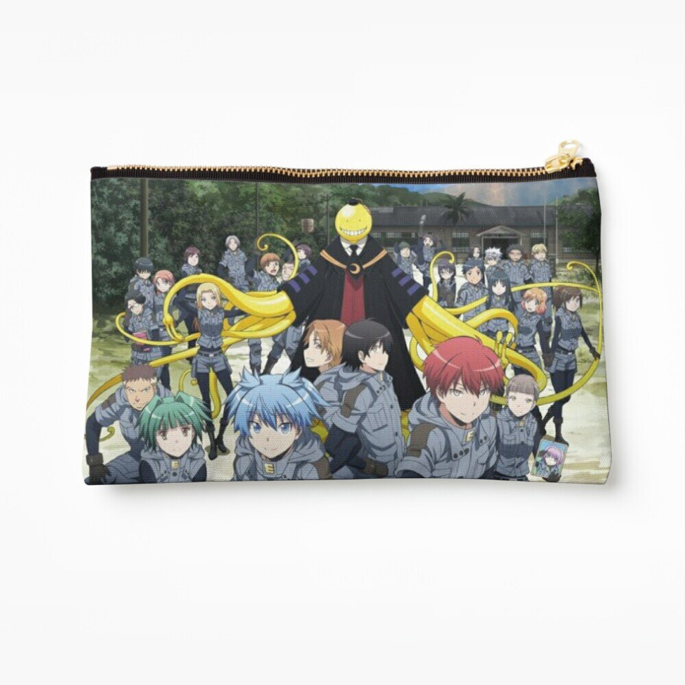 Whibos Makeup Bag Assassination Classroom Koro Sensei Study Outdoor Artwork Cosmetic Organizer Tyvek Paper Bags Zipper Pouch