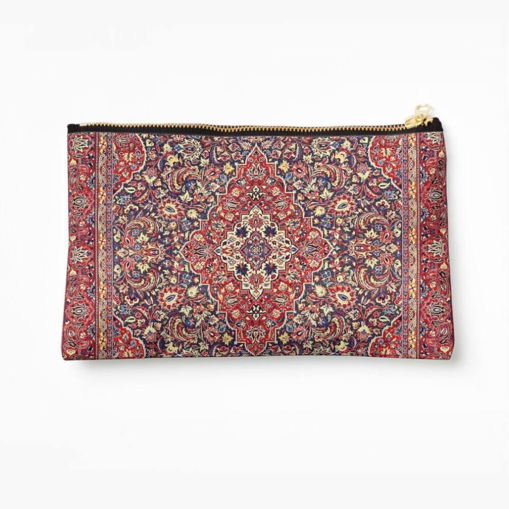 Whibos Makeup Bag Northwest Persian Silk Carpet Print Cosmetic Organizer Tyvek Paper Bags Zipper Pouch