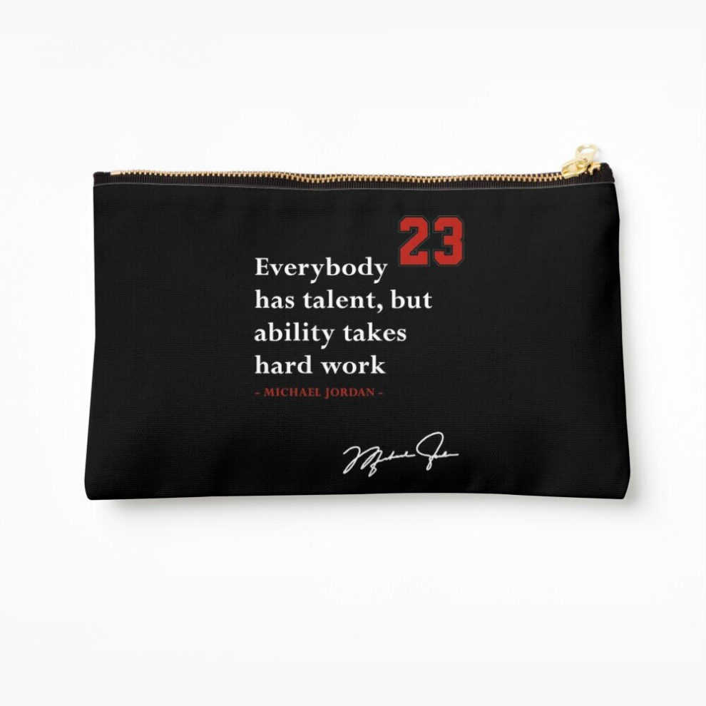 Whibos Makeup Bag Michael Jordan Quote Cosmetic Organizer Tyvek Paper Bags Zipper Pouch