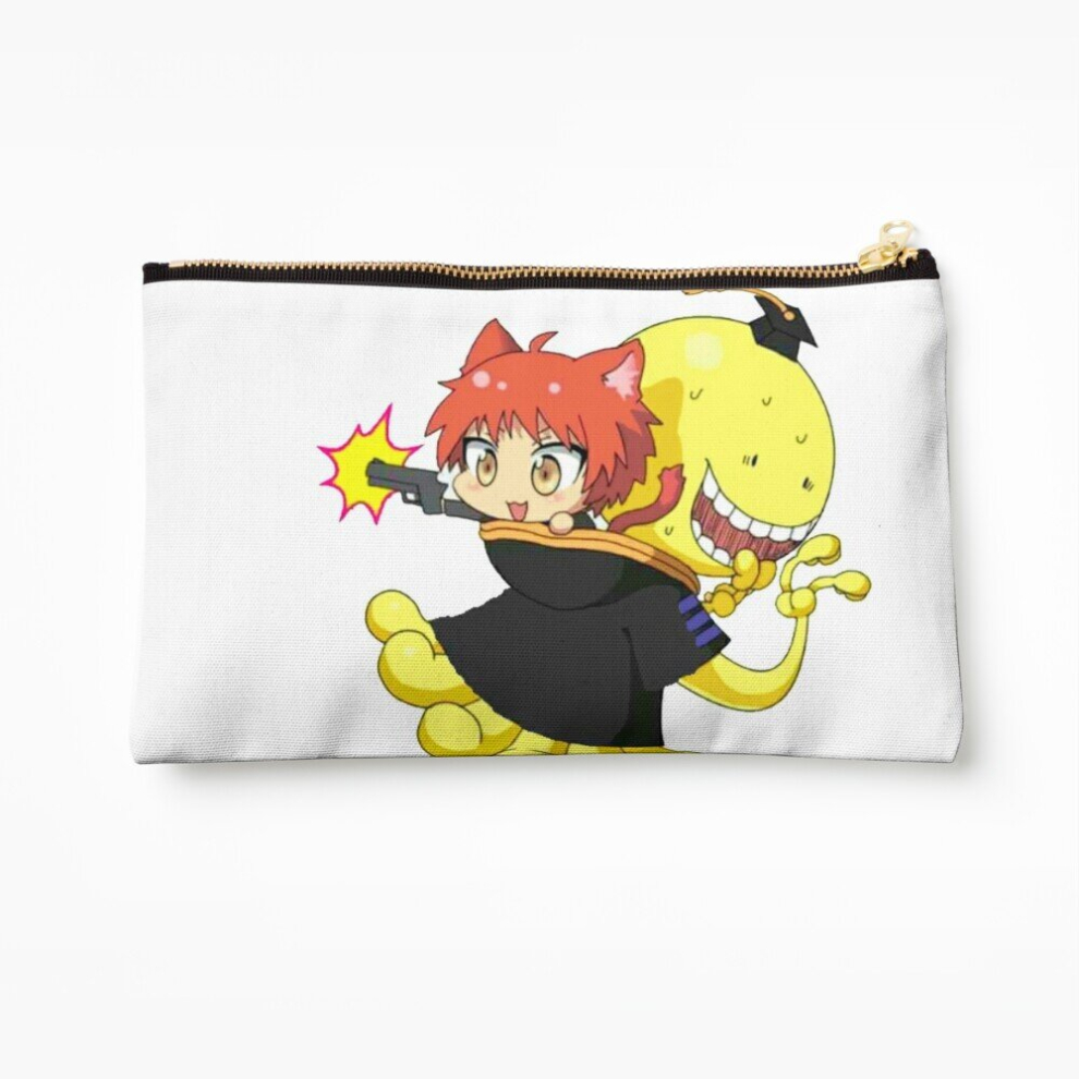 Whibos Makeup Bag Scared Koro Sensei Et Karma Assassination Classroom Cosmetic Organizer Tyvek Paper Bags Zipper Pouch