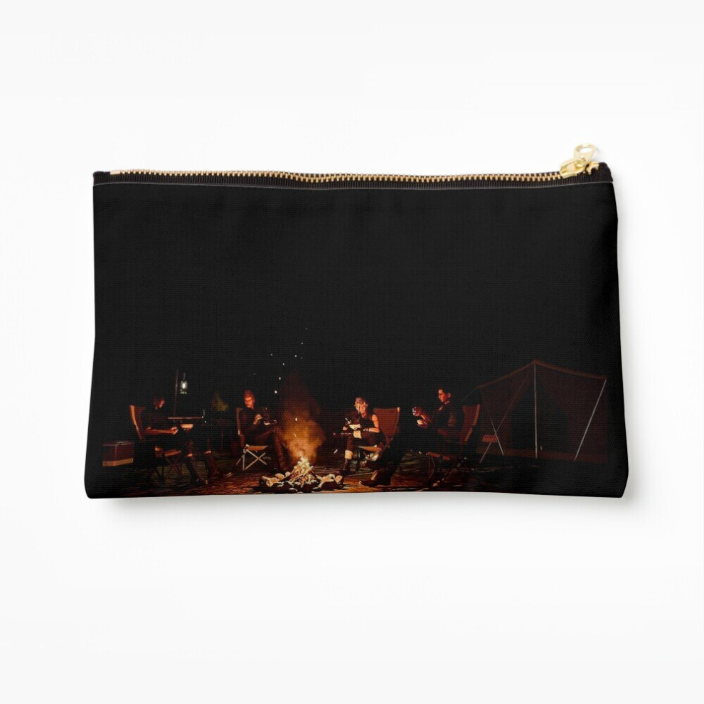 Whibos Makeup Bag Campsite Cosmetic Organizer Tyvek Paper Bags Zipper Pouch