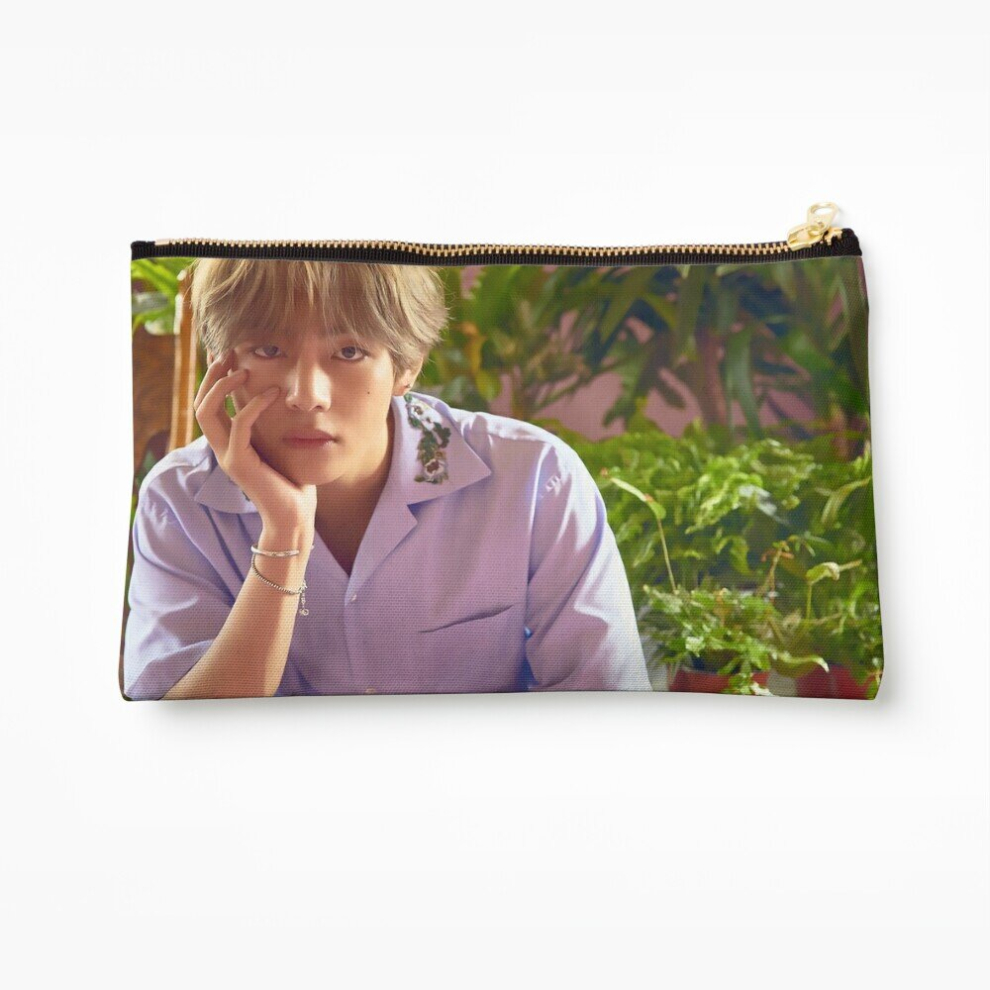 Whibos Makeup Bag Taehyung Love Yourself Cosmetic Organizer Tyvek Paper Bags Zipper Pouch