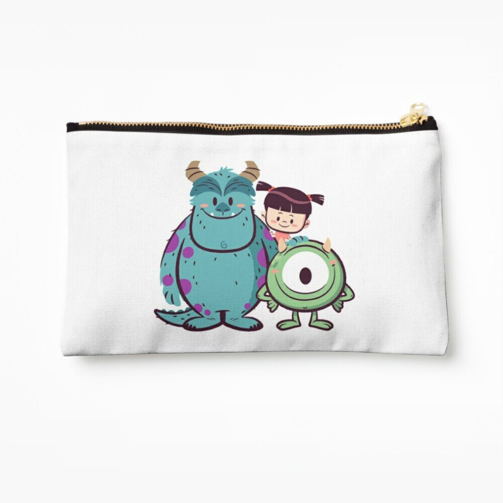 Whibos Makeup Bag Monster Mates Cosmetic Organizer Tyvek Paper Bags Zipper Pouch