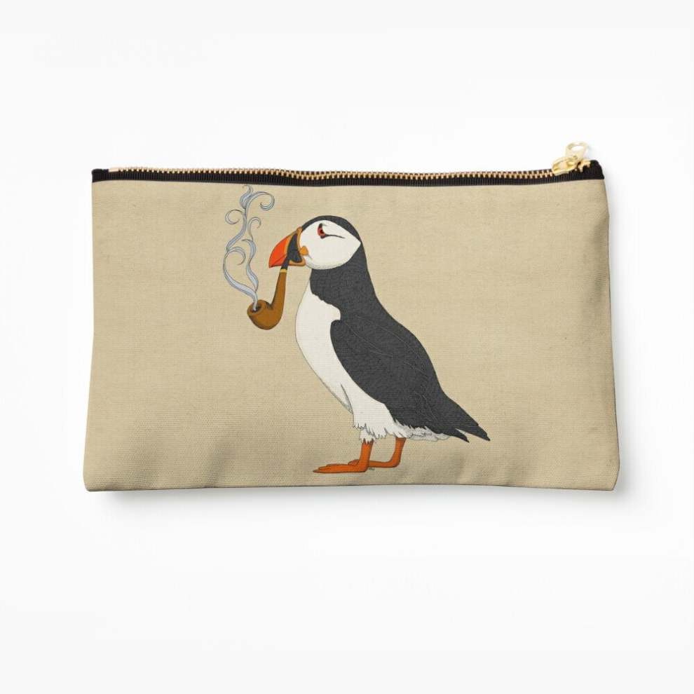 Whibos Makeup Bag Puffin Cosmetic Organizer Tyvek Paper Bags Zipper Pouch