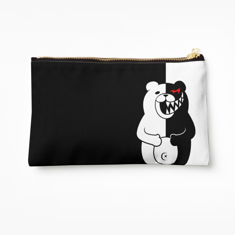 Whibos Makeup Bag Danganronpa Monokuma Cosmetic Organizer Tyvek Paper Bags Zipper Pouch