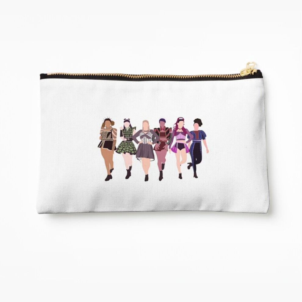Whibos Makeup Bag Six Musical Theatre Cosmetic Organizer Tyvek Paper Bags Zipper Pouch