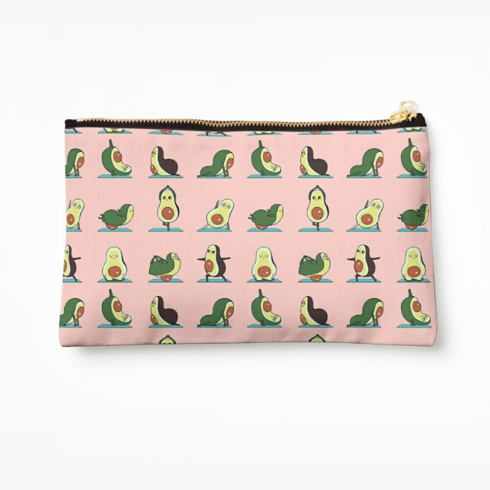 Whibos Pink Makeup Bag Avocado Yoga In Cosmetic Organizer Tyvek Paper Bags Zipper Pouch