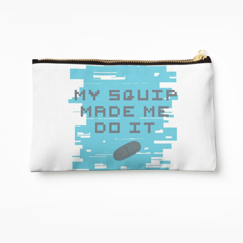 Whibos Makeup Bag My Squip Made Me Do It - Be More Chill Cosmetic Organizer Tyvek Paper Bags Zipper Pouch