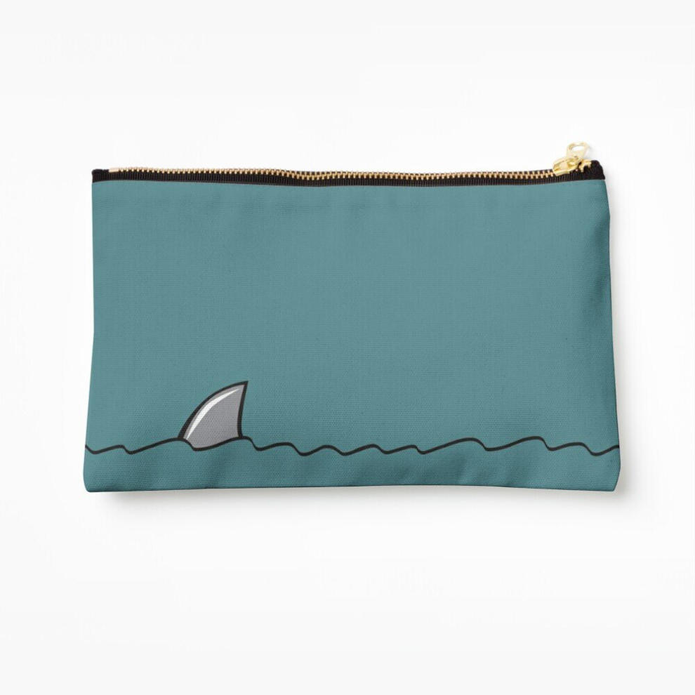 Whibos Makeup Bag Shark Fin Swimming Cosmetic Organizer Tyvek Paper Bags Zipper Pouch