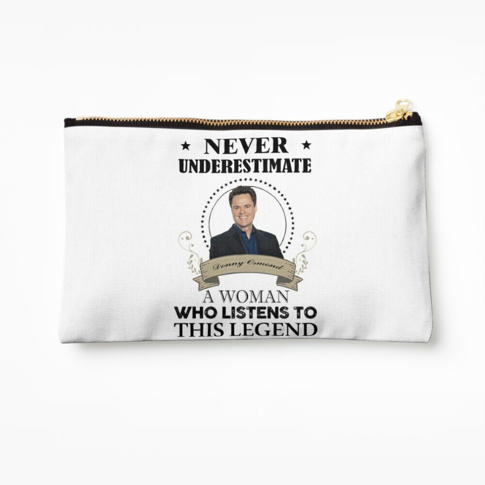 Whibos Makeup Bag Funny Donny Osmond Woman Listen This Legend Gift For Cosmetic Organizer Tyvek Paper Bags Zipper Pouch