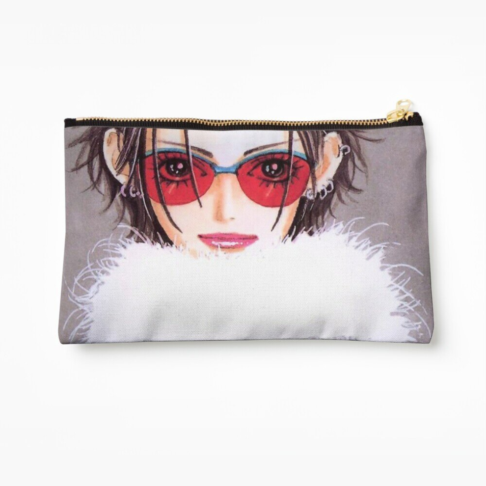 Whibos White Makeup Bag Nana Osaki Fluffy Scarf Spread Cosmetic Organizer Tyvek Paper Bags Zipper Pouch
