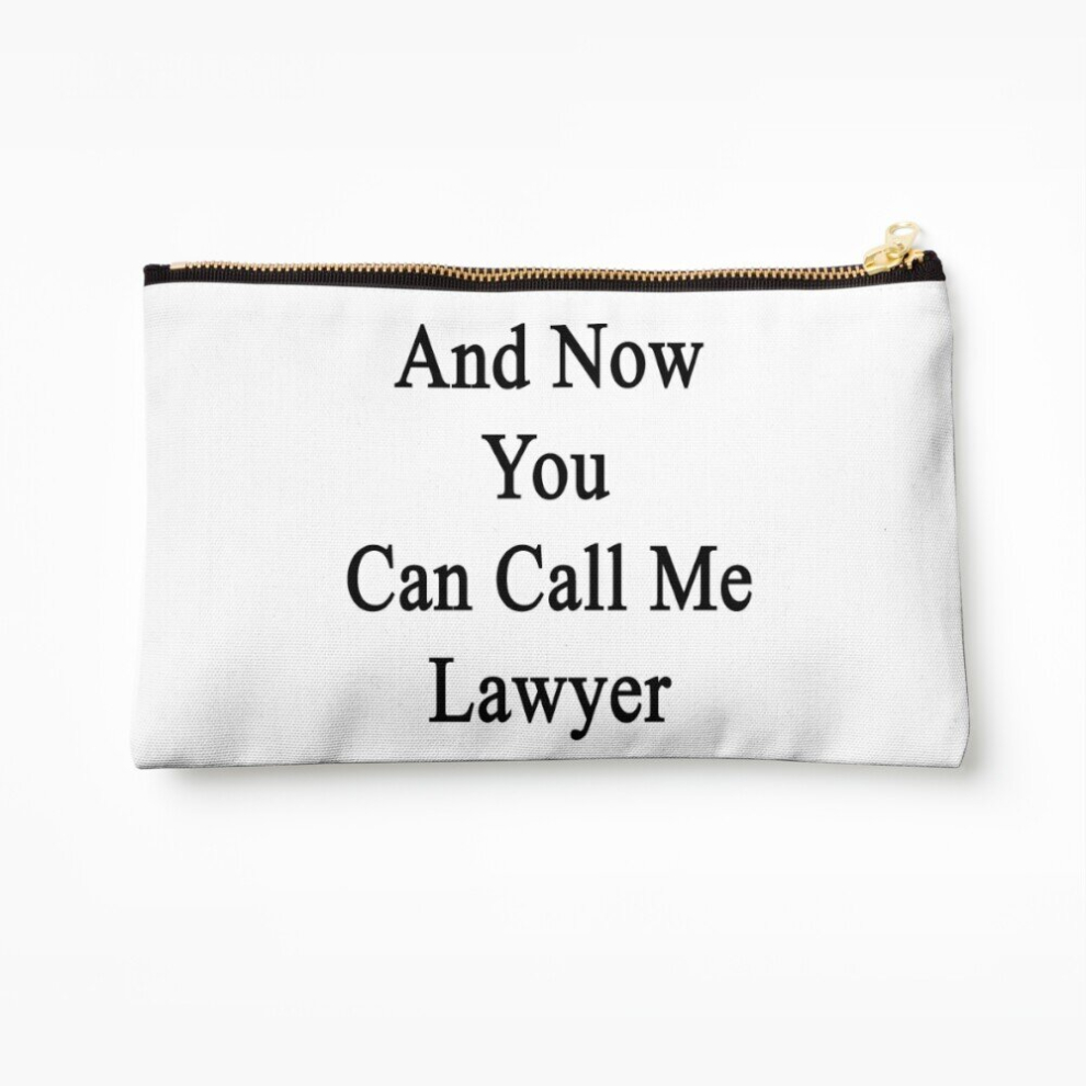 Whibos Makeup Bag And Now You Can Call Me Lawyer Cosmetic Organizer Tyvek Paper Bags Zipper Pouch