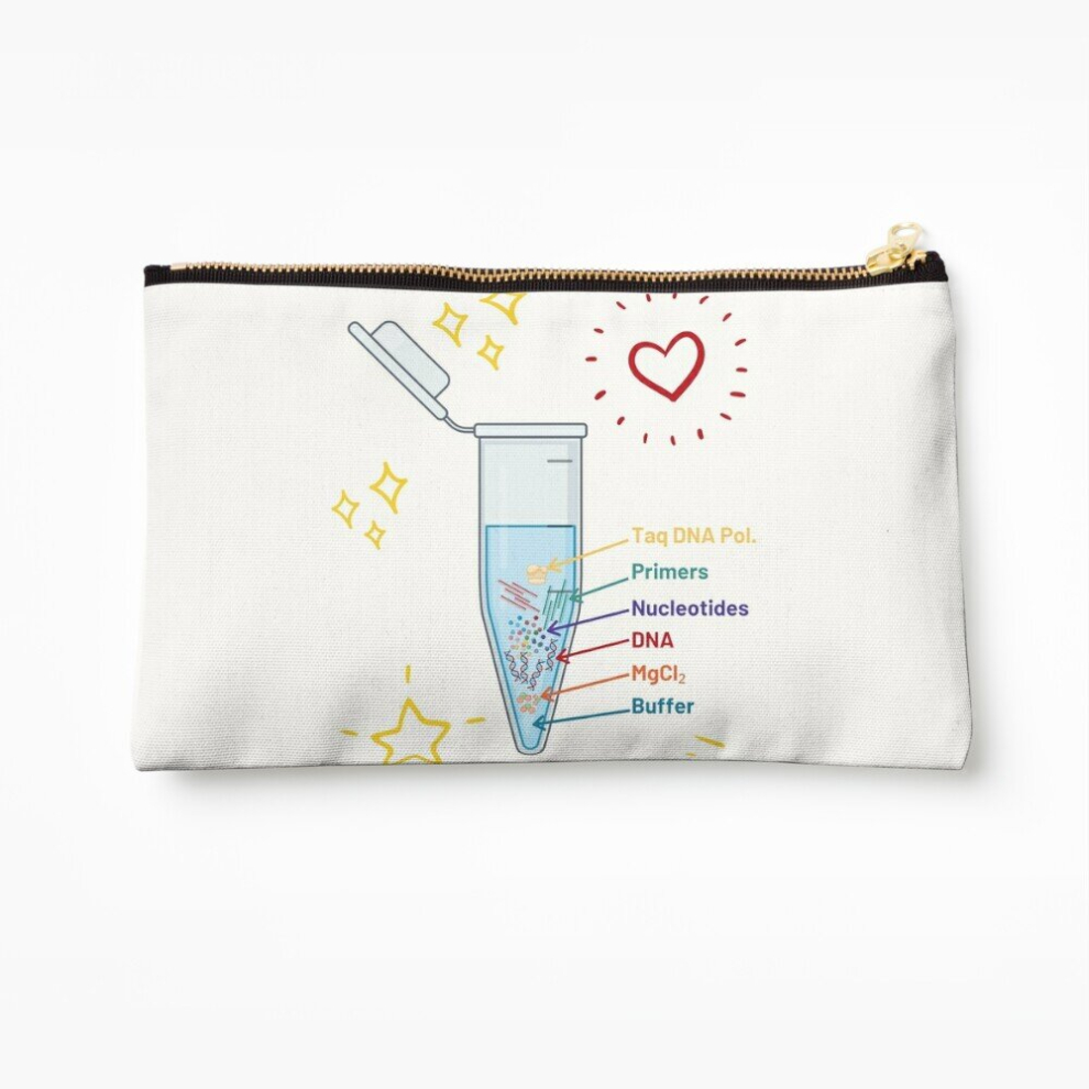 Whibos Makeup Bag The Perfect Pcr Polymerase Chain Reaction Process Steps Chemicals Biology Science Cosmetic Organizer Tyvek Paper Bags Zipper Pouch