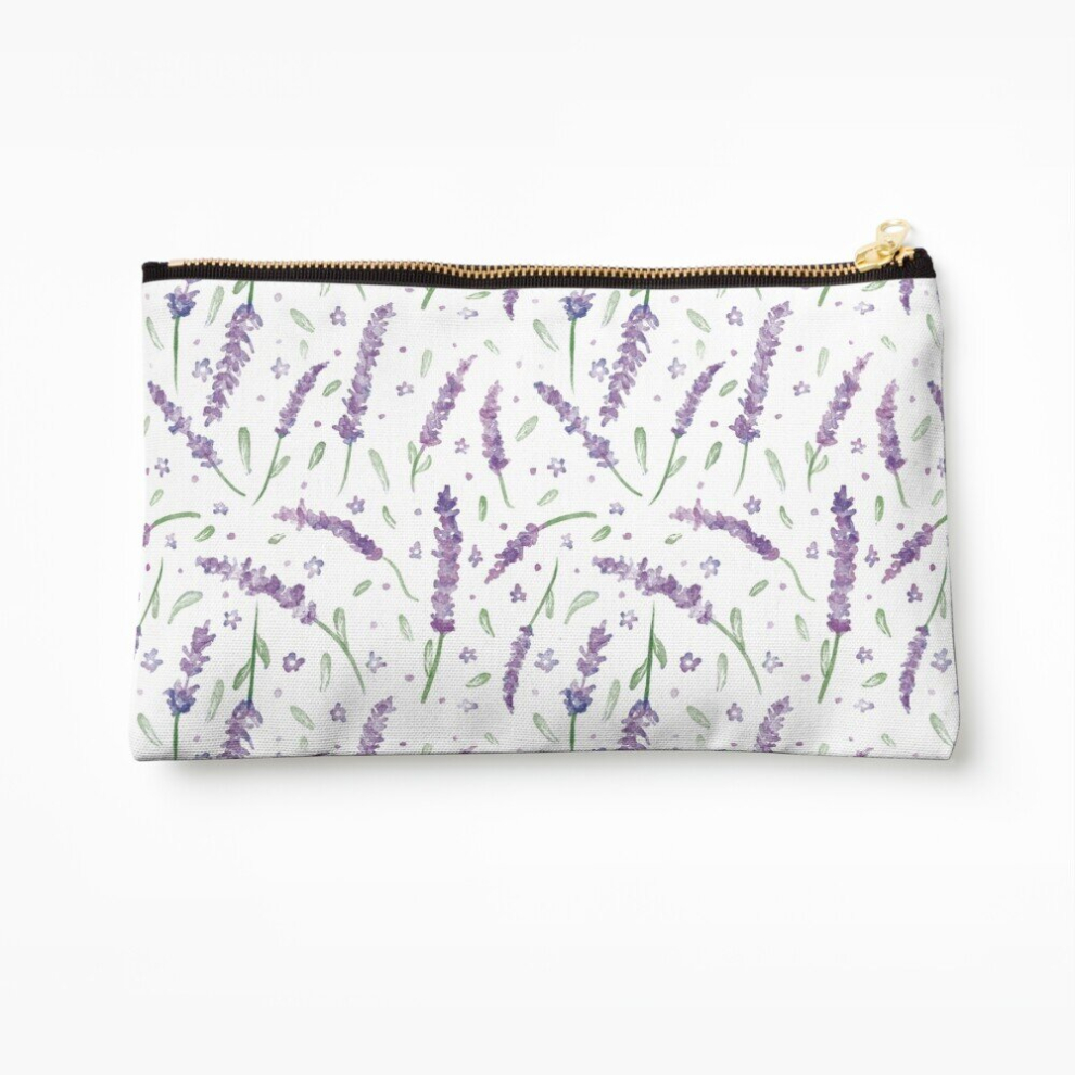 Whibos Lavender Makeup Bag Dream Cosmetic Organizer Tyvek Paper Bags Zipper Pouch