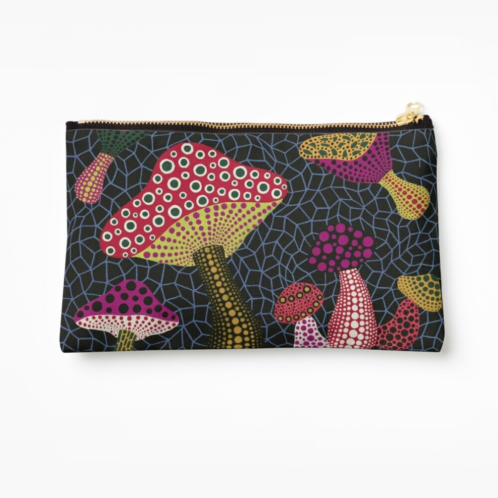 Whibos Makeup Bag Yayoi Kusama Art Cosmetic Organizer Tyvek Paper Bags Zipper Pouch