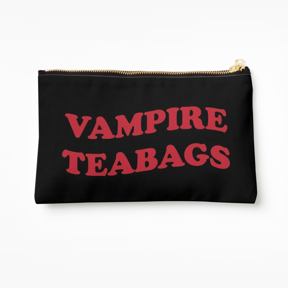 Whibos Makeup Bag Vampire Teabags Cosmetic Organizer Tyvek Paper Bags Zipper Pouch
