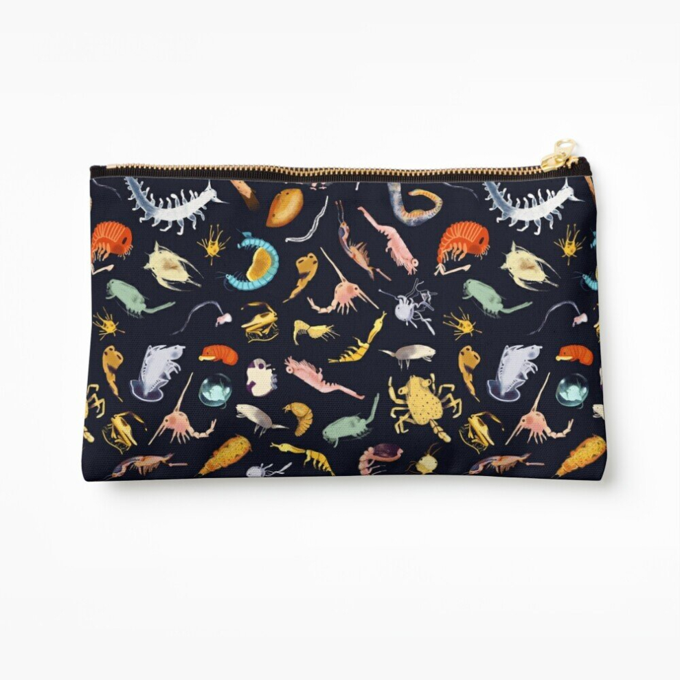 Whibos Makeup Bag Plankton Cosmetic Organizer Tyvek Paper Bags Zipper Pouch