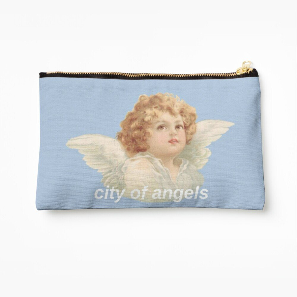 Whibos Makeup Bag City Of Angels Cosmetic Organizer Tyvek Paper Bags Zipper Pouch