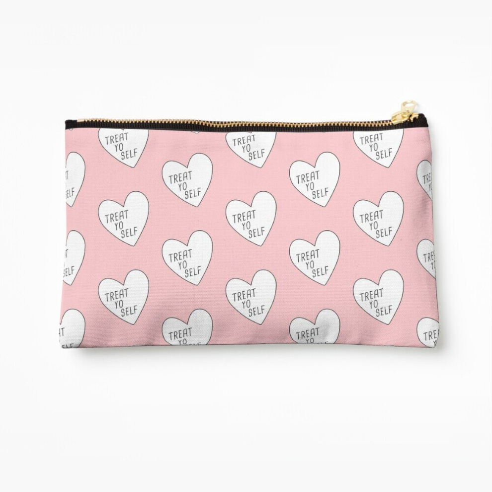 Whibos Makeup Bag Treat Yo Self Cosmetic Organizer Tyvek Paper Bags Zipper Pouch