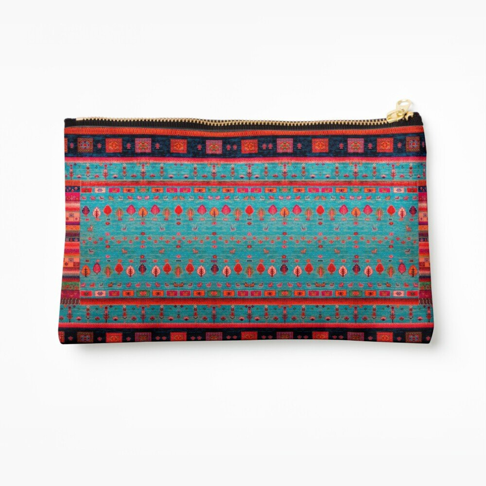 Whibos Makeup Bag Epic Traditional Moroccan Calm Blue Artwork By Arteresting Cosmetic Organizer Tyvek Paper Bags Zipper Pouch