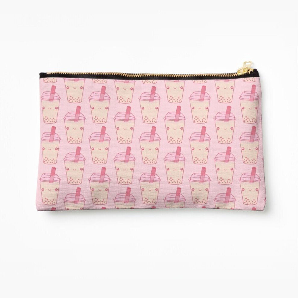 Whibos Makeup Bag Those Bubble Tea Feels Cosmetic Organizer Tyvek Paper Bags Zipper Pouch