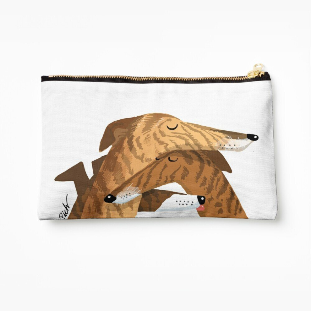 Whibos Makeup Bag Brindle-Ish Allsorts Cosmetic Organizer Tyvek Paper Bags Zipper Pouch