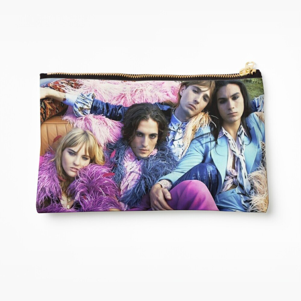 Whibos Makeup Bag Maneskin Mã¥Neskin Merchandising Cosmetic Organizer Tyvek Paper Bags Zipper Pouch