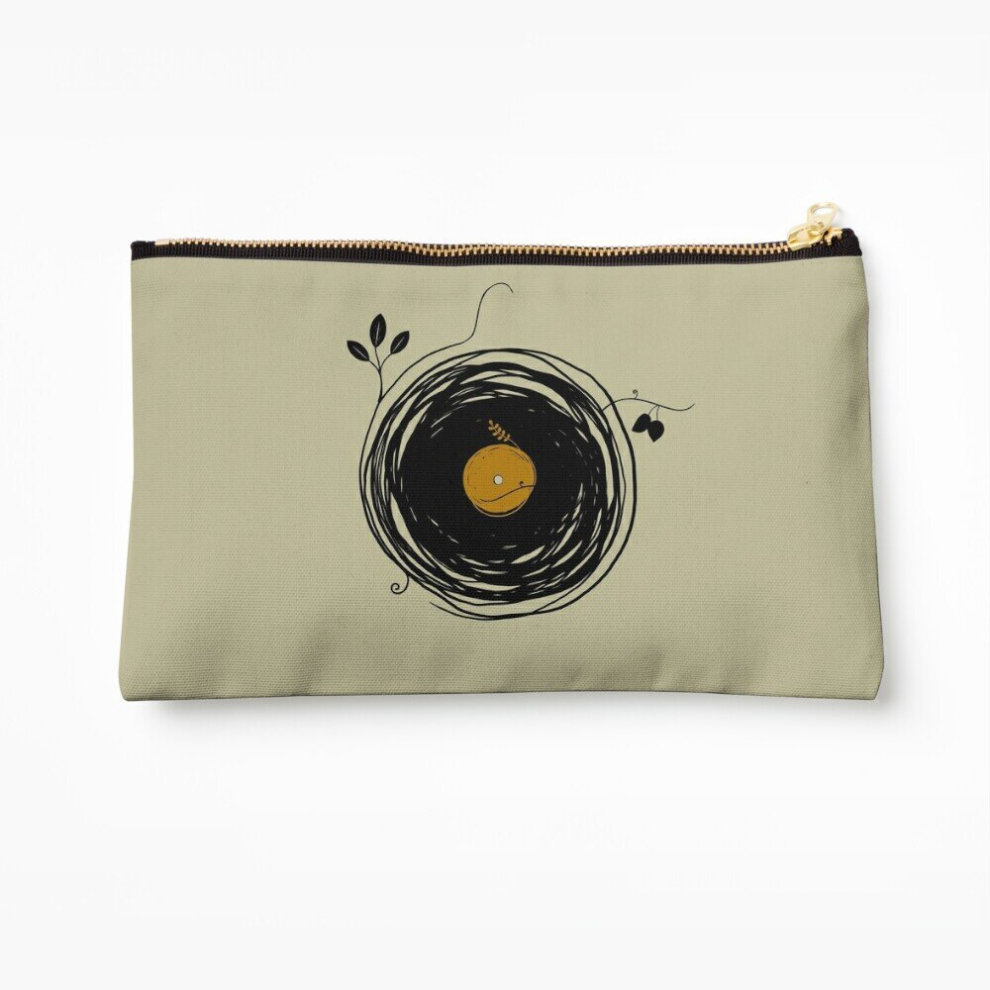 Whibos Makeup Bag Enchanting Vinyl Records Cosmetic Organizer Tyvek Paper Bags Zipper Pouch