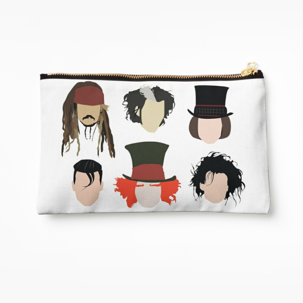 Whibos Makeup Bag Johnny Depp - Famous Characters Cosmetic Organizer Tyvek Paper Bags Zipper Pouch