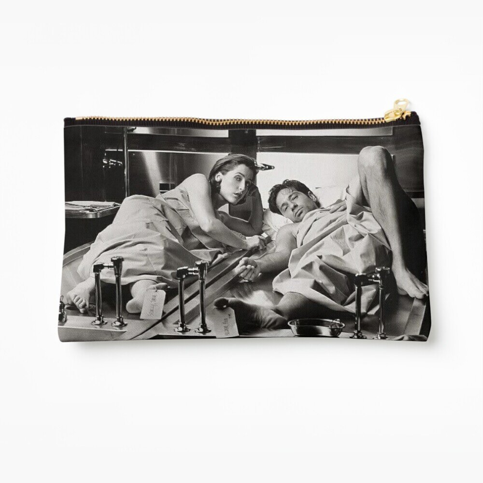 Whibos Makeup Bag Mulder And Scully Autopsy Cosmetic Organizer Tyvek Paper Bags Zipper Pouch