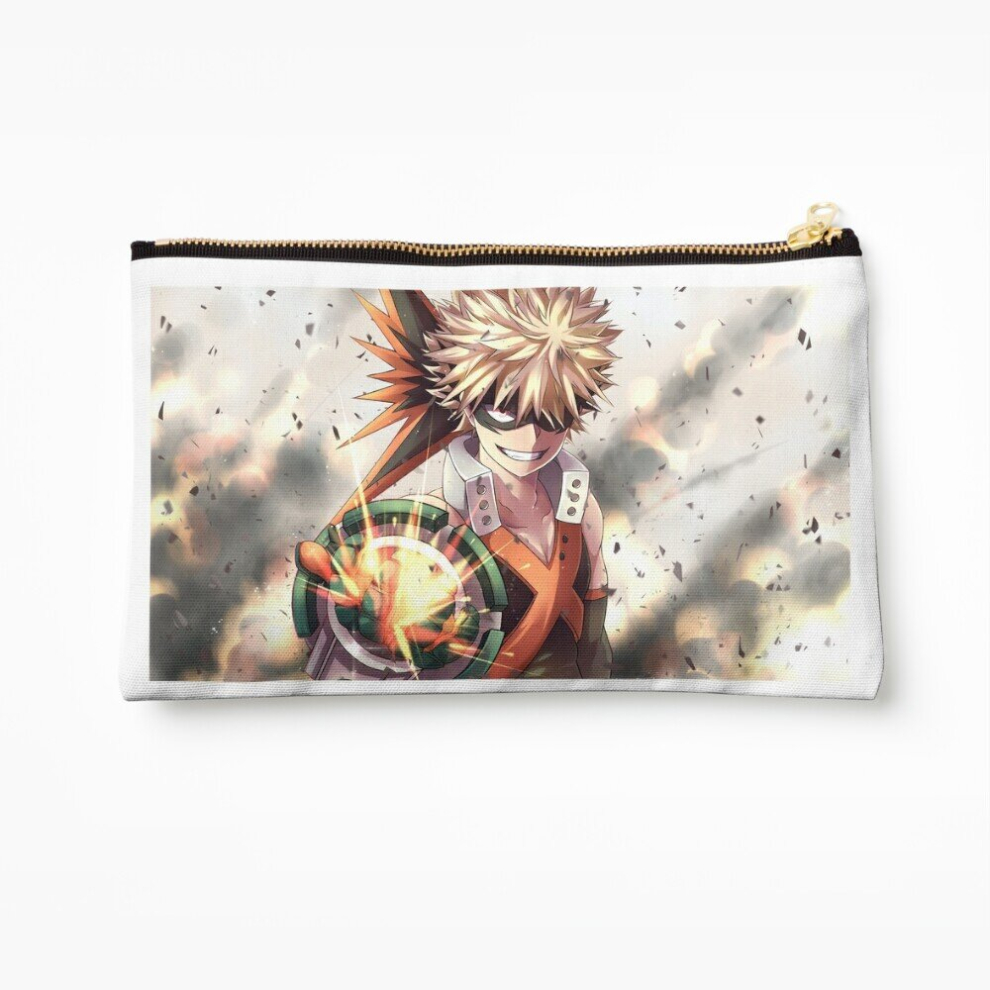 Whibos Makeup Bag Bakugou Bnha Cosmetic Organizer Tyvek Paper Bags Zipper Pouch