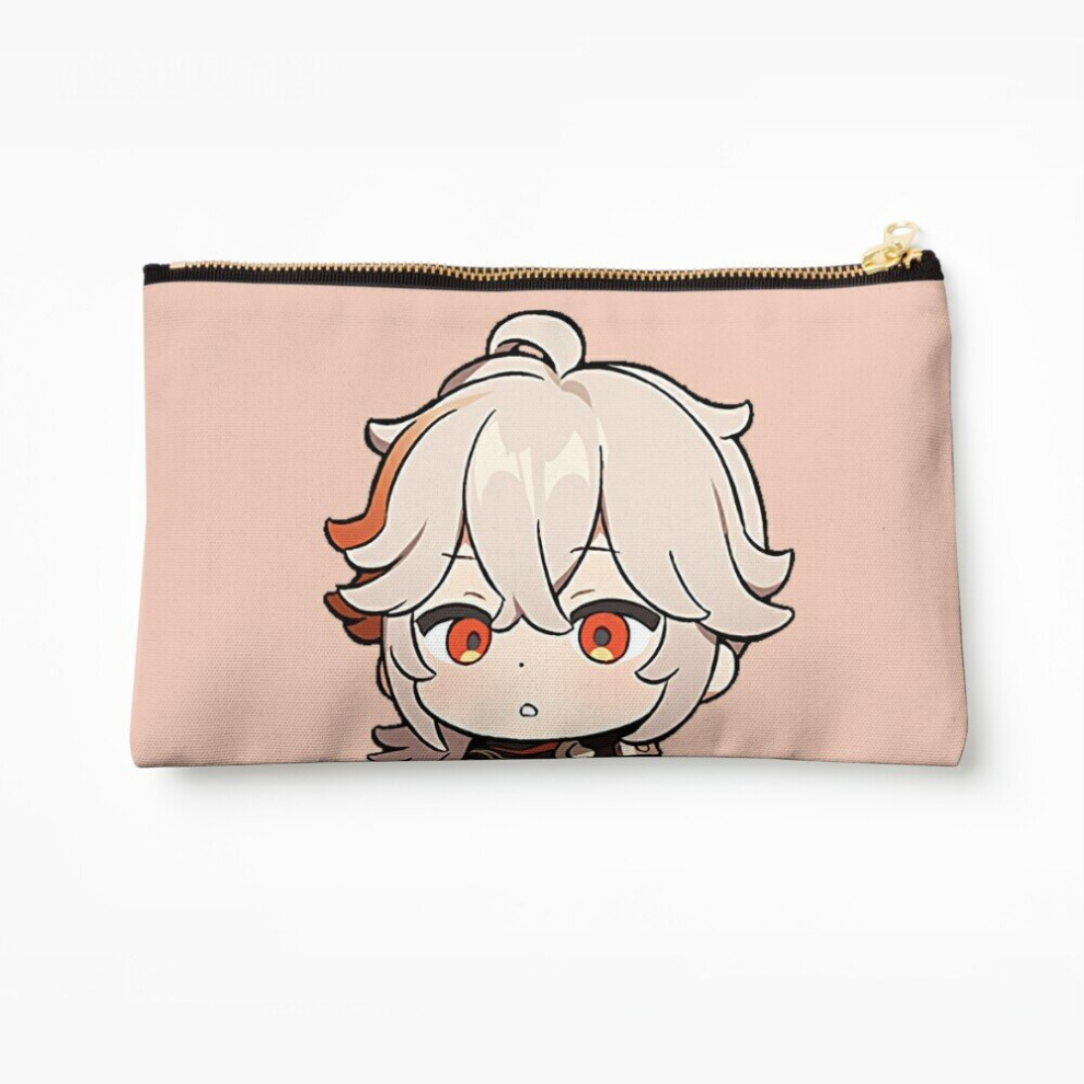 Whibos Makeup Bag Chibi Kazuha - Genshin Impact Cosmetic Organizer Tyvek Paper Bags Zipper Pouch