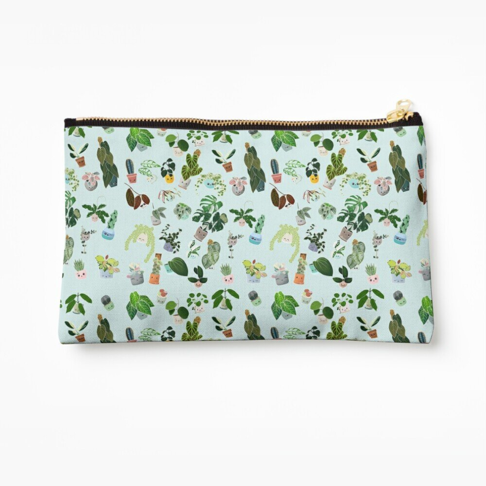 Whibos Makeup Bag Plant Addict Confetti Cosmetic Organizer Tyvek Paper Bags Zipper Pouch