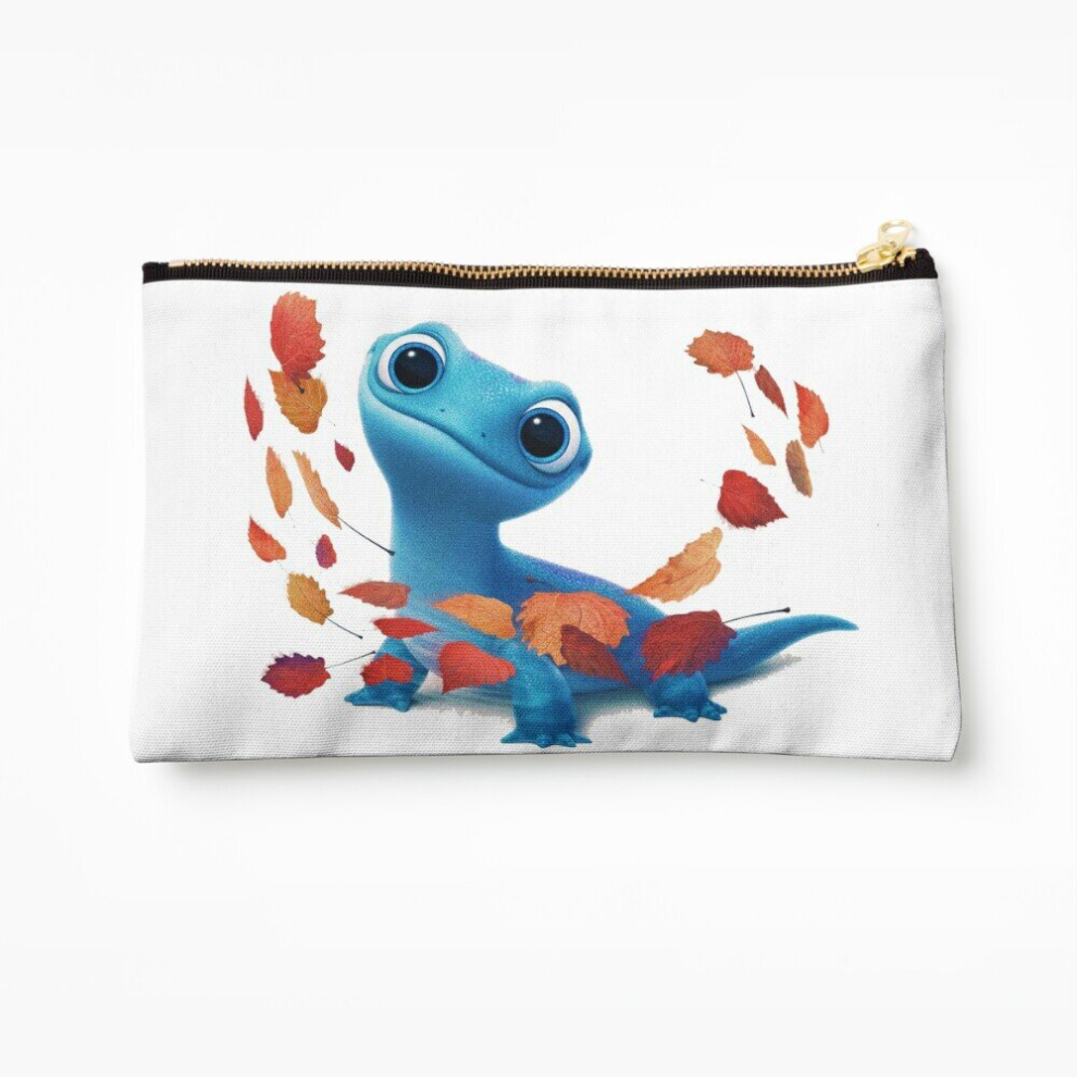 Whibos Makeup Bag Fire Lizard Cosmetic Organizer Tyvek Paper Bags Zipper Pouch