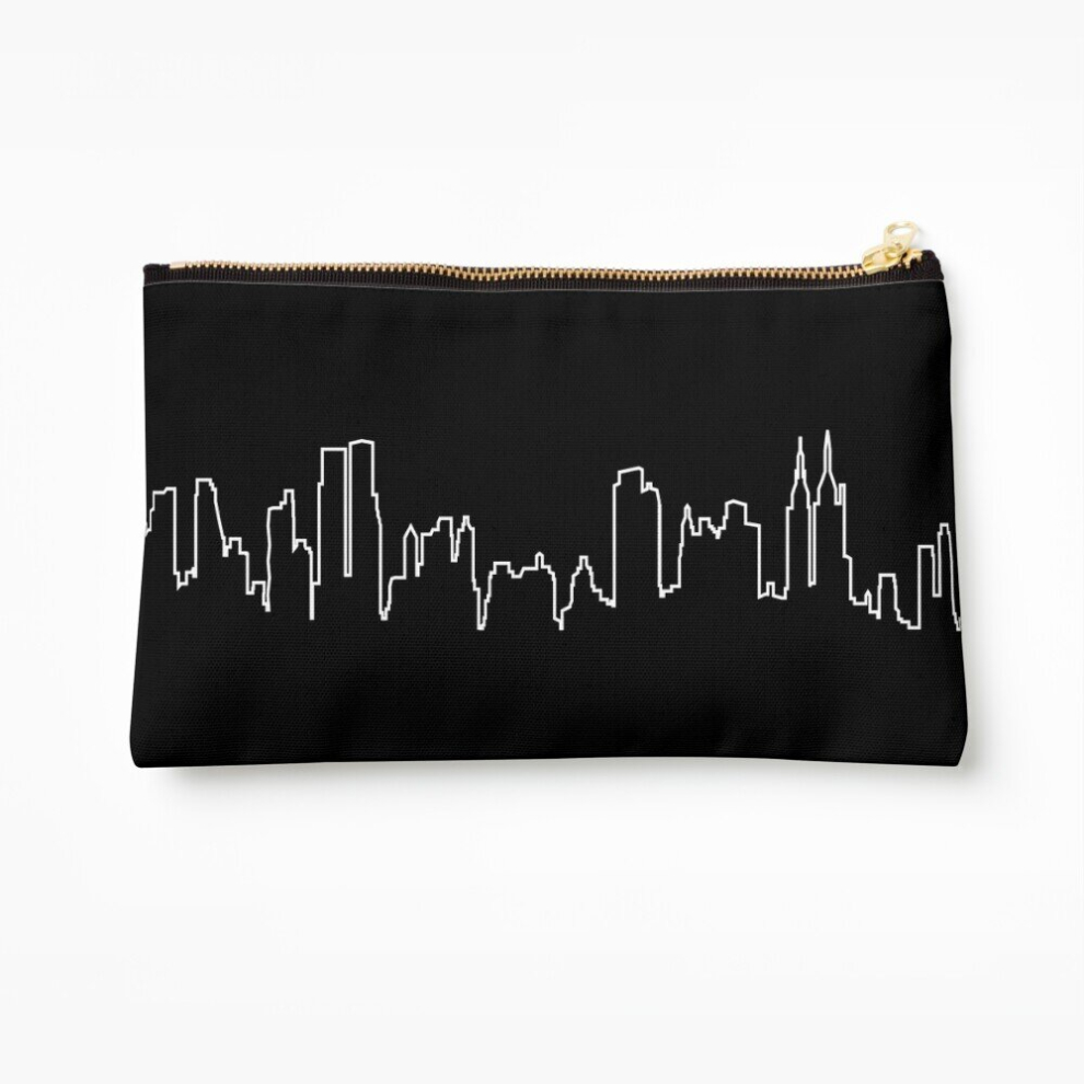 Whibos Makeup Bag New York City Cosmetic Organizer Tyvek Paper Bags Zipper Pouch