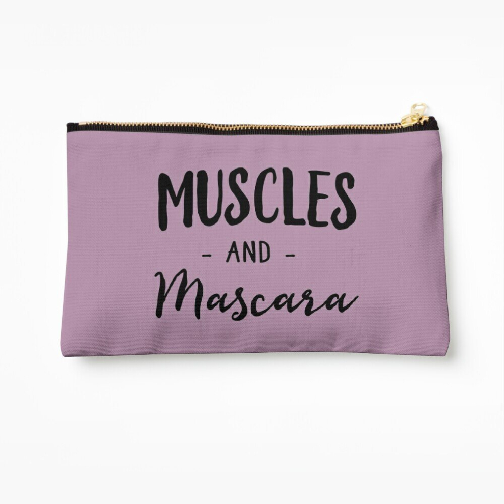 Whibos Makeup Bag Muscles And Mascara Cosmetic Organizer Tyvek Paper Bags Zipper Pouch