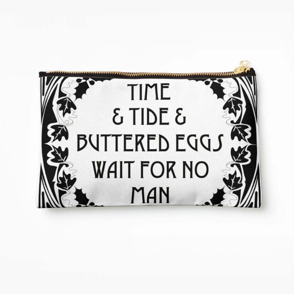 Whibos Makeup Bag Time Tide Buttered Eggs - Box Of Delights Cosmetic Organizer Tyvek Paper Bags Zipper Pouch