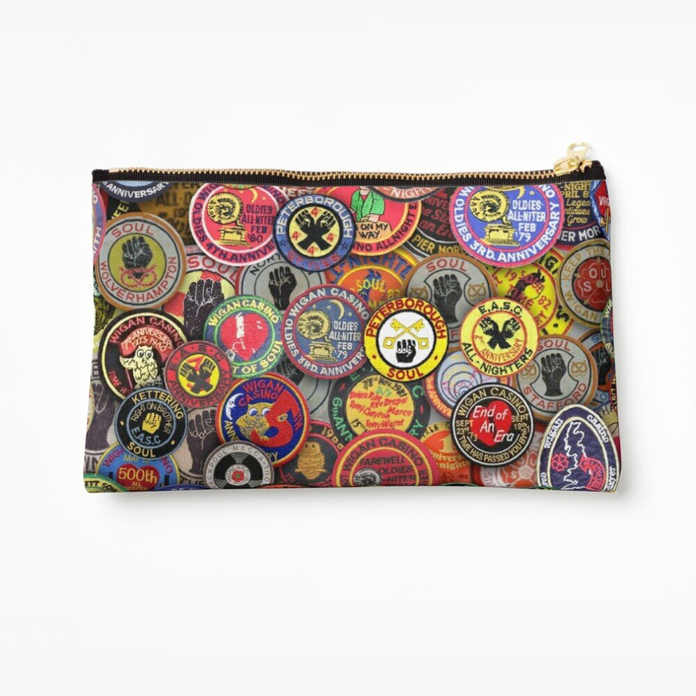 Whibos Makeup Bag Northern Soul Memories Cosmetic Organizer Tyvek Paper Bags Zipper Pouch