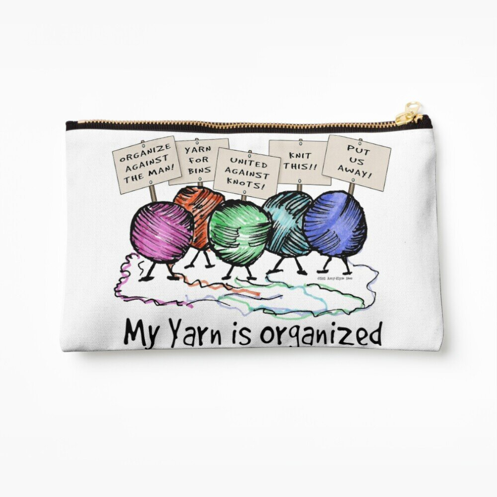 Whibos Makeup Bag Yarn: Organized! Cosmetic Organizer Tyvek Paper Bags Zipper Pouch