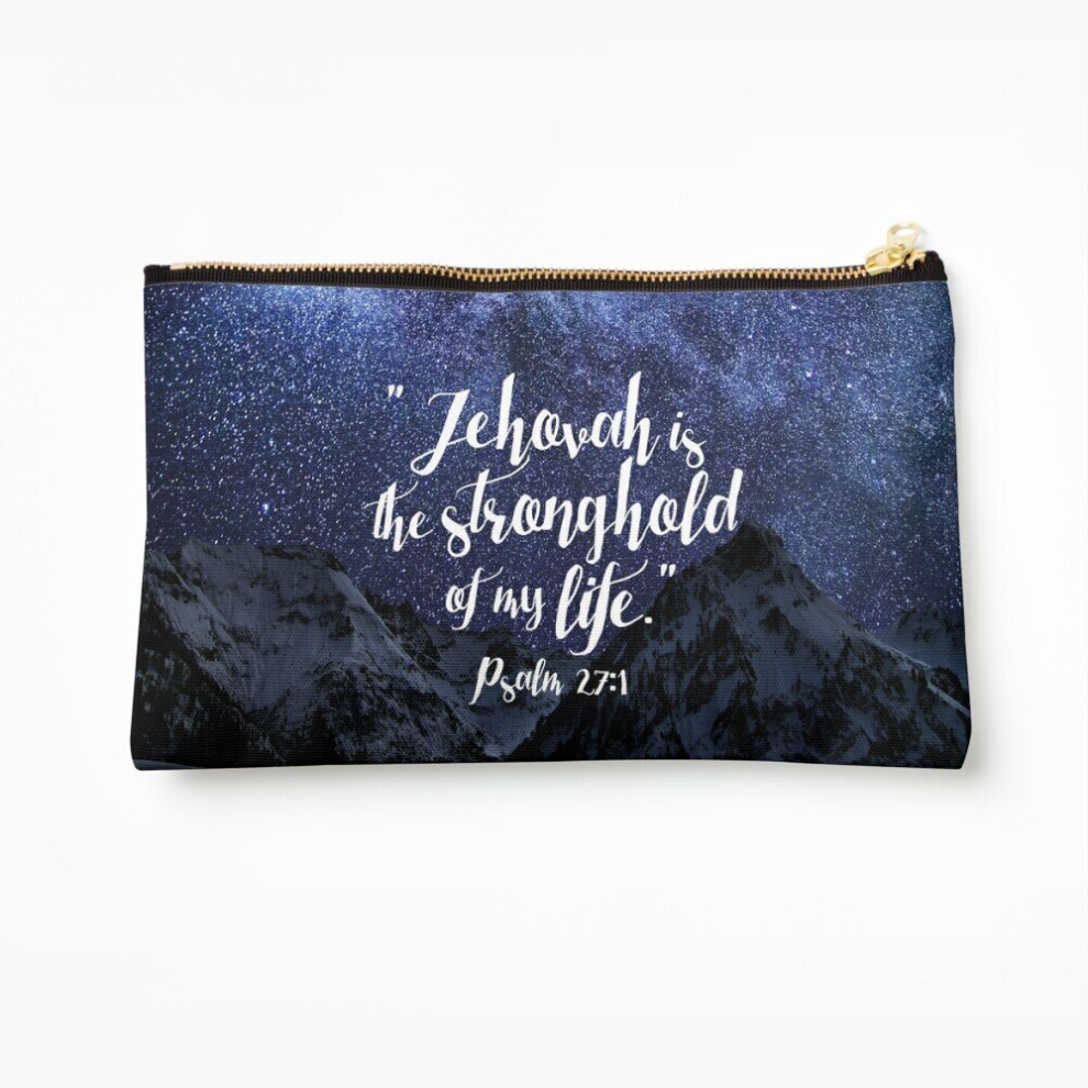 Whibos Makeup Bag Jehovah Is The Stronghold Of My Life Cosmetic Organizer Tyvek Paper Bags Zipper Pouch