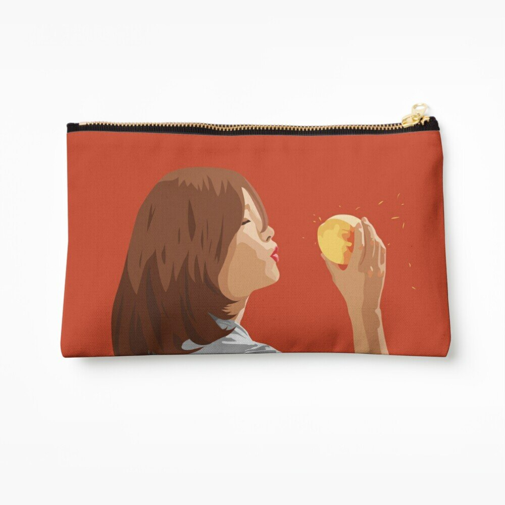 Whibos Peach Makeup Bag Parasite Film Cosmetic Organizer Tyvek Paper Bags Zipper Pouch
