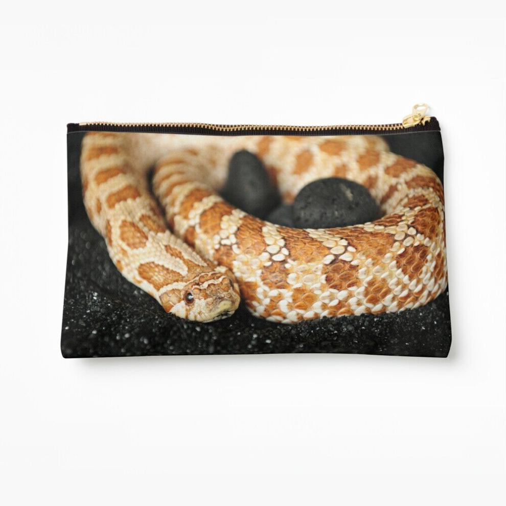Whibos Makeup Bag Western Hognose Snake Cosmetic Organizer Tyvek Paper Bags Zipper Pouch