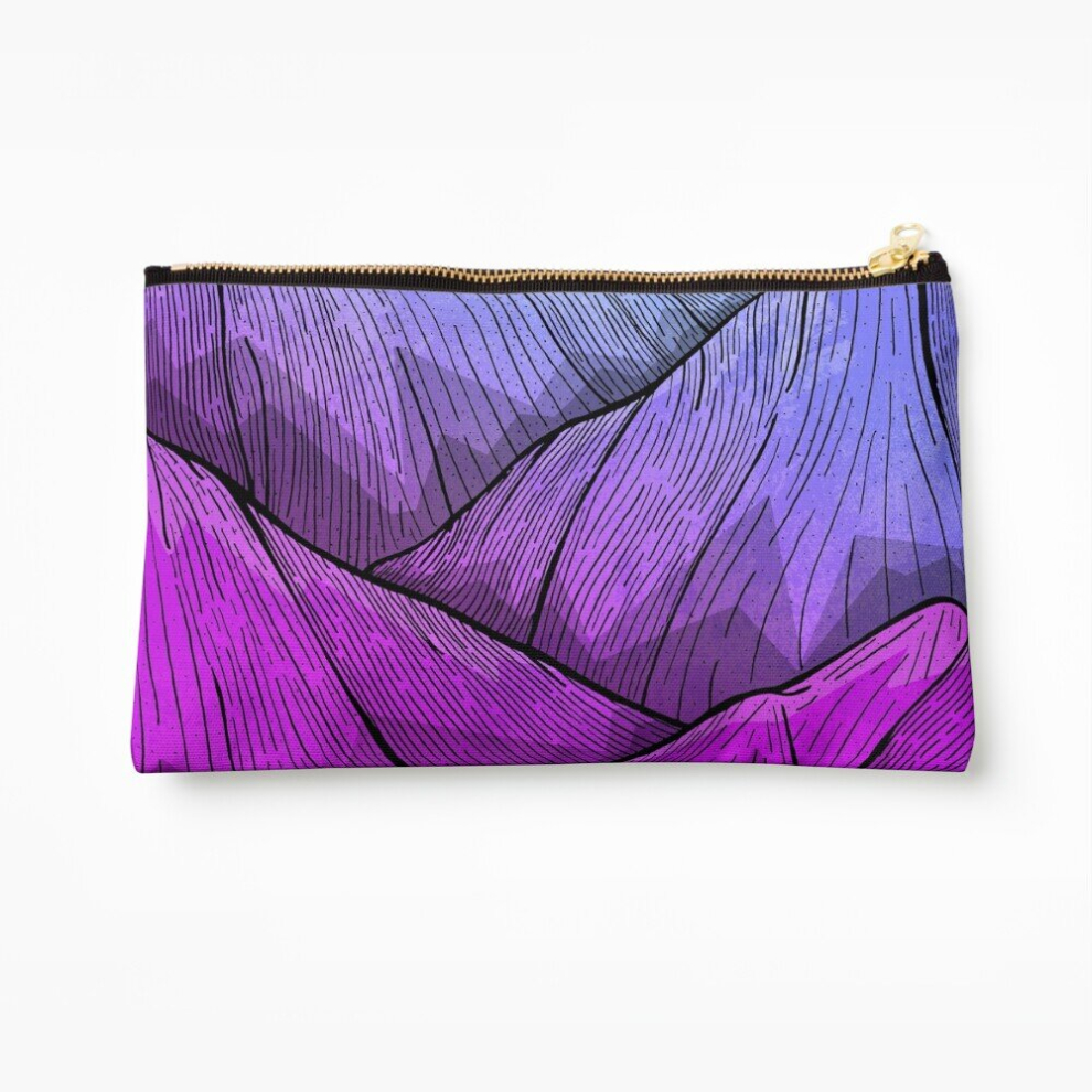 Whibos Makeup Bag Early Morning Mountains Cosmetic Organizer Tyvek Paper Bags Zipper Pouch