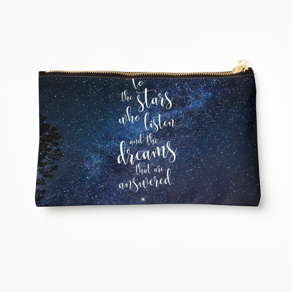 Whibos Makeup Bag A Court Of Mist Fury Quote Cosmetic Organizer Tyvek Paper Bags Zipper Pouch